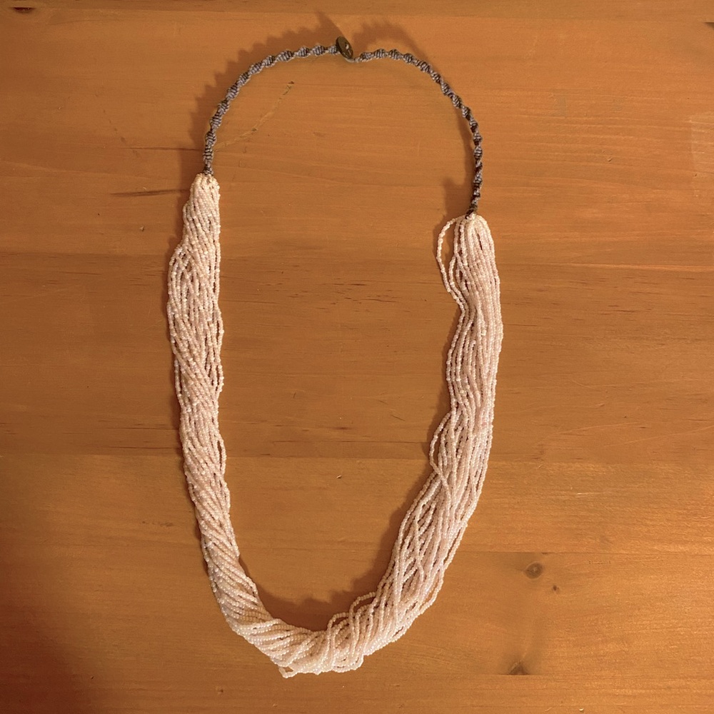 Elegant Cream Beaded Necklace